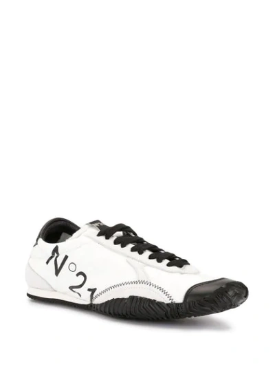 Shop N°21 Strike Low-top Sneakers In White