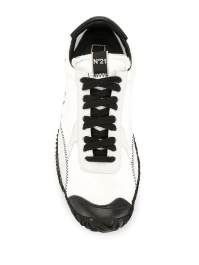 Shop N°21 Strike Low-top Sneakers In White
