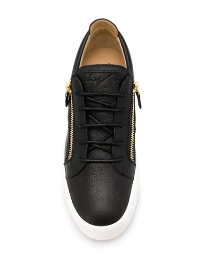 Shop Giuseppe Zanotti Low-top Sneakers In Black