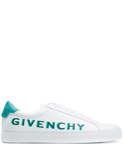 Shop Givenchy Shaded Leather Sneakers In White