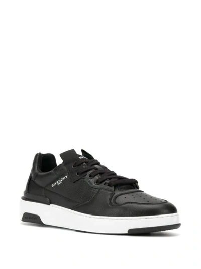 Shop Givenchy Logo Print Low-top Sneakers In Black