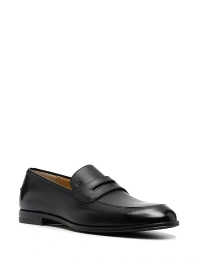 Shop Bally Strap-detail Loafers In Black