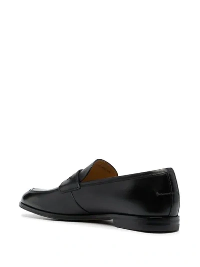 Shop Bally Strap-detail Loafers In Black