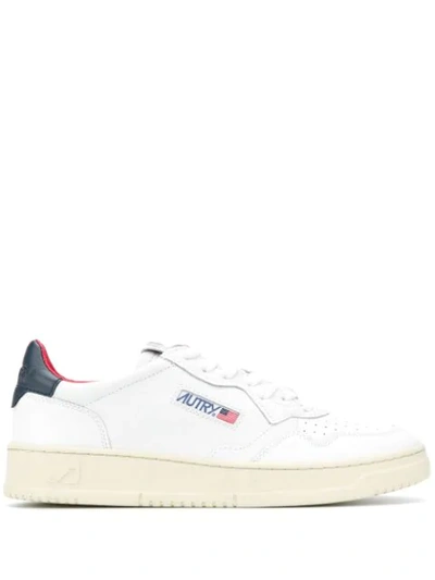 Shop Autry Side Logo Sneakers In White