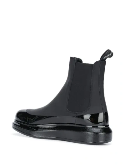 Shop Alexander Mcqueen Chunky Chelsea Boots In Black