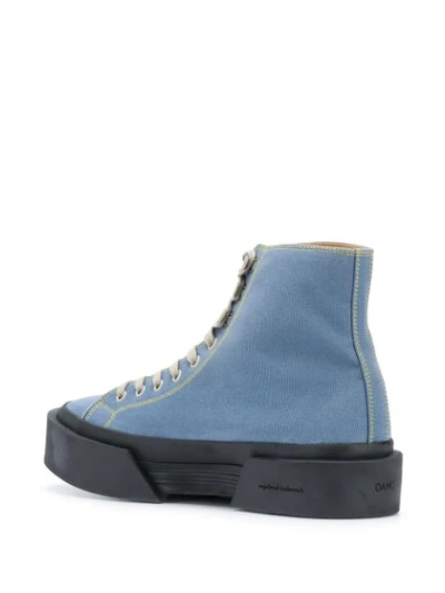 Shop Oamc Inflate Plimsoll High-top Sneakers In Blue