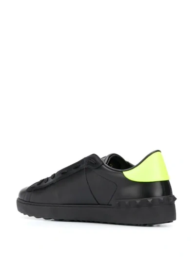 Shop Valentino Vltn Open Sneakers In Black