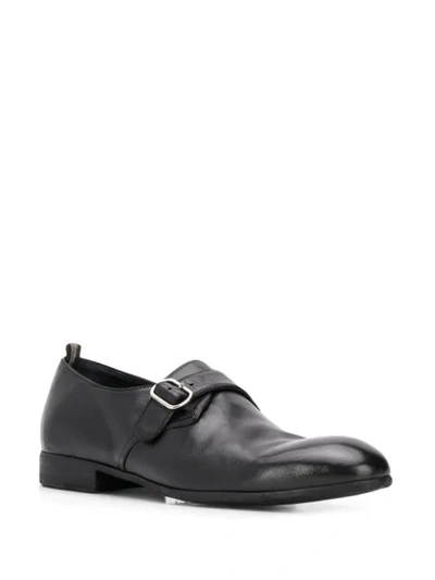 Shop Officine Creative Side Buckle Oxford Shoes In Black