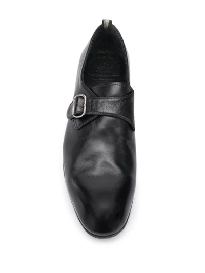 Shop Officine Creative Side Buckle Oxford Shoes In Black