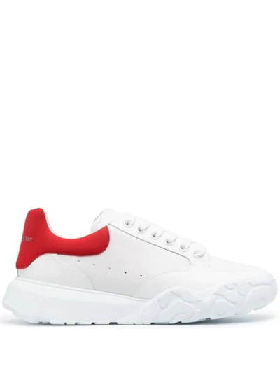 Shop Alexander Mcqueen Court Low-top Sneakers In White