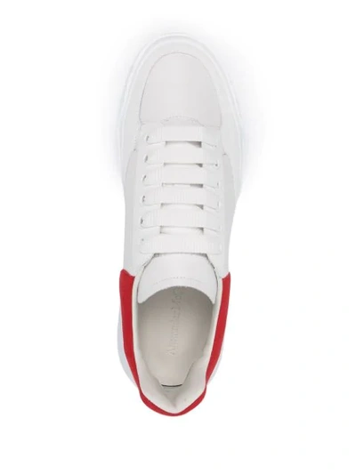 Shop Alexander Mcqueen Court Low-top Sneakers In White