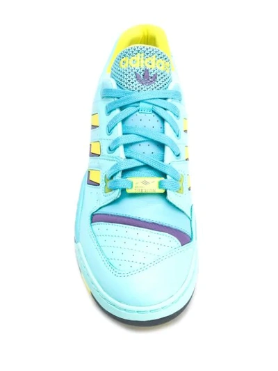 Shop Adidas Originals Torsion Comp Low Top Sneakers In Blue