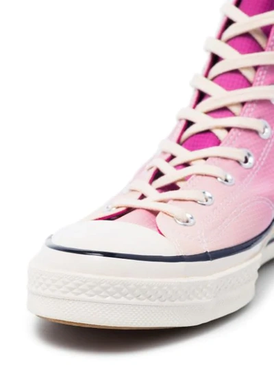 Shop Converse Pink Primaloft Chuck 70 High Top Sneakers