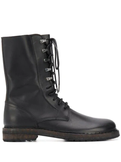 Shop Ann Demeulemeester Calf-length Boots In Black