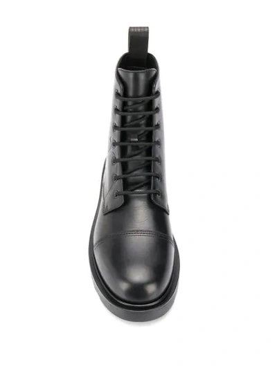 Shop Valentino Vlogo Boots In Black