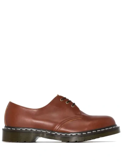 Shop Dr. Martens' 1461 Leather Derby Shoes In Brown