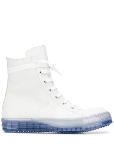 Shop Rick Owens Drkshdw Performa Hi-top Sneakers In White