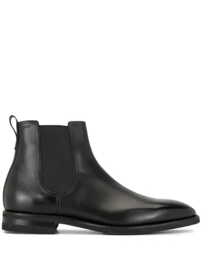 Shop Bally Scavone Leather Ankle Boots In Black