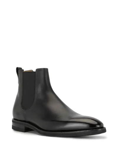 Shop Bally Scavone Leather Ankle Boots In Black