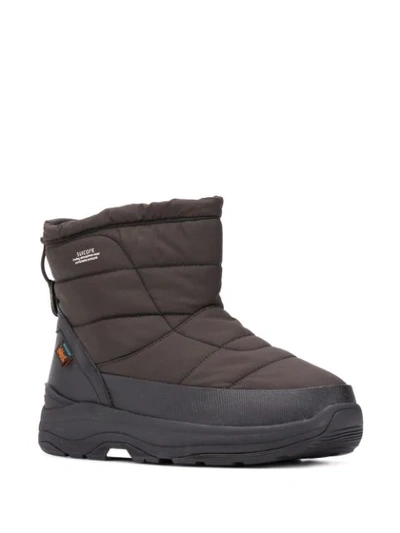 Suicoke Chunky Padded Slip-on Boots In Black