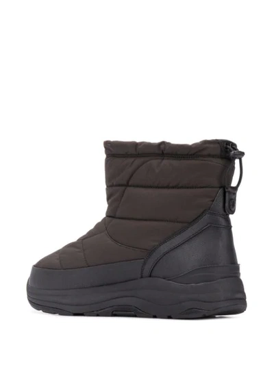 Suicoke Chunky Padded Slip-on Boots In Black