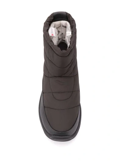 Suicoke Chunky Padded Slip-on Boots In Black