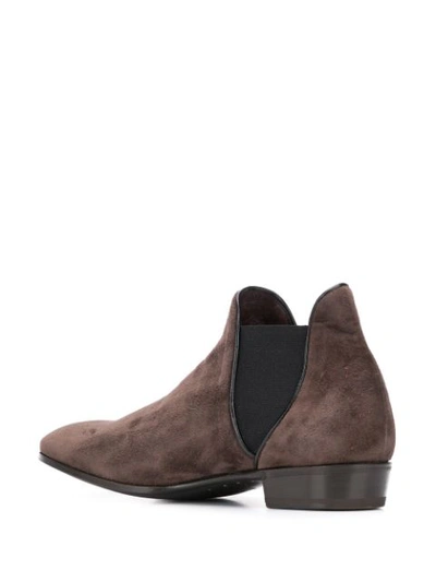 Shop Lidfort Camoscio Chelsea Boots In Brown