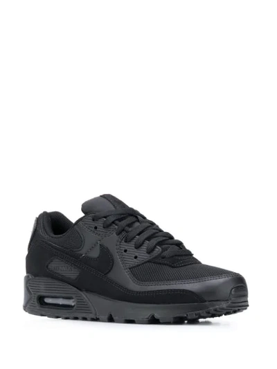 Shop Nike Air Max 90 Tonal Sneakers In Black