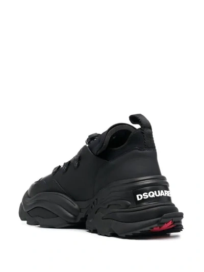 Shop Dsquared2 Rolling Giant Low-top Sneakers In Black
