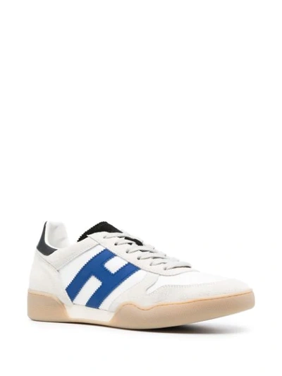 Shop Hogan H357 Low-top Sneakers In White