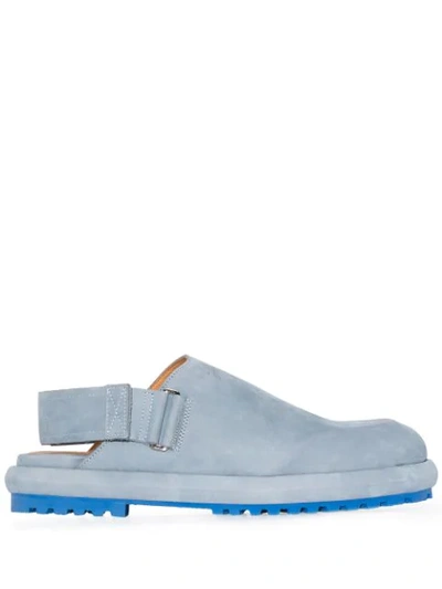 Shop Jacquemus Les Mules Sandals In Blue