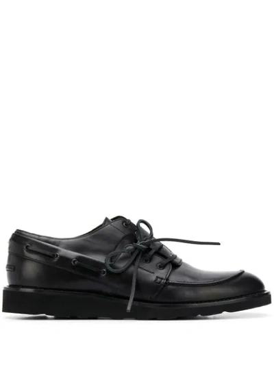 Shop Maison Margiela Asymmetric Lace-up Shoes In Black