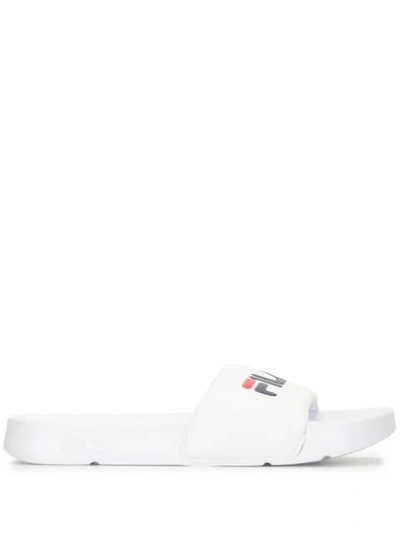 LOGO印花侧浮雕凉鞋