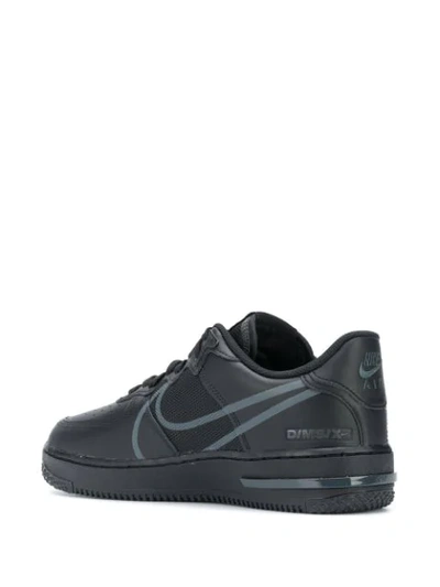 Shop Nike Air Force 1 React Sneakers In Black