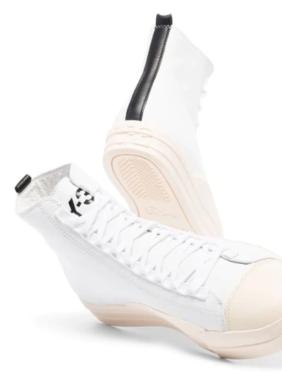 Shop Y-3 Yuben High-top Sneakers In White