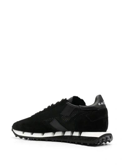 Shop Ghoud Two-tone Ridged Sole Sneakers In Black