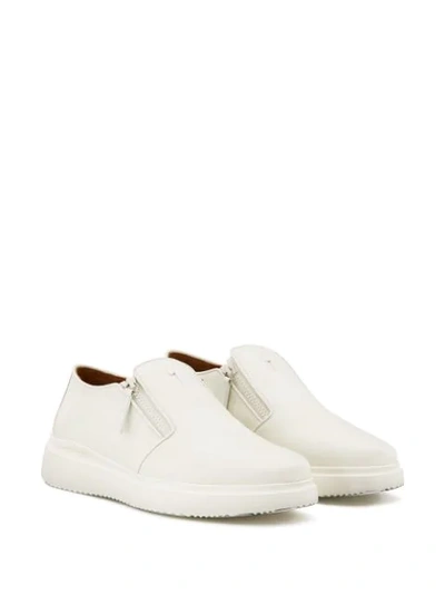 Shop Giuseppe Zanotti Dawson Slip-on Shoes In White
