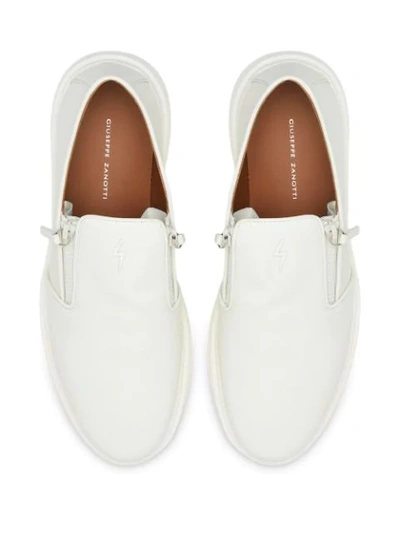 Shop Giuseppe Zanotti Dawson Slip-on Shoes In White