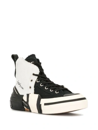 Shop Yohji Yamamoto Xvessel High-top Sneakers In Black