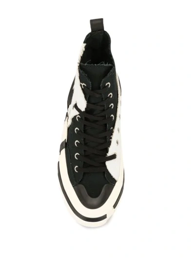 Shop Yohji Yamamoto Xvessel High-top Sneakers In Black