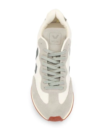 Shop Veja Logo Detail Sneakers In Grey