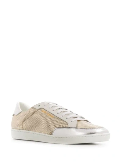 Saint Laurent Court Classic Sl/10 Low-top Sneakers In Gold