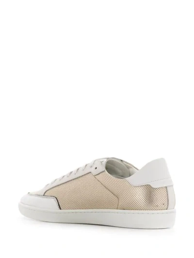 Saint Laurent Court Classic Sl/10 Low-top Sneakers In Gold