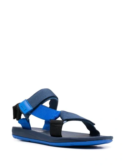 Shop Camper Match Touch Strap Sandals In Blue