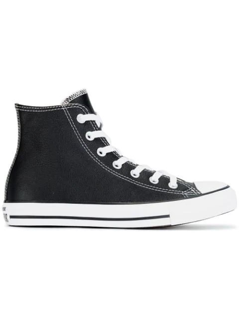 hi top black converse womens