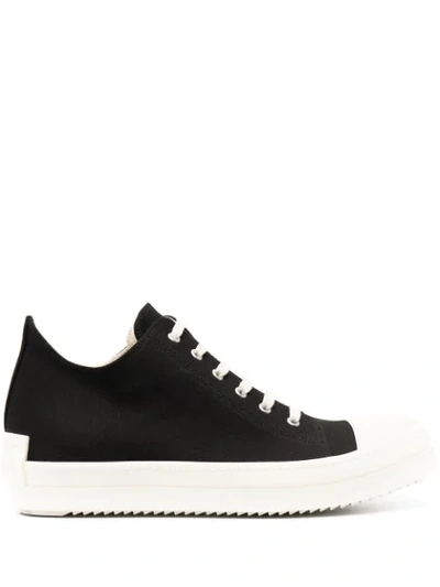 Shop Rick Owens Drkshdw Contrasting Toe Low-top Sneakers In Black