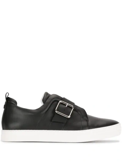 Shop Pierre Hardy Slider Buckle Slip-on Sneakers In Black