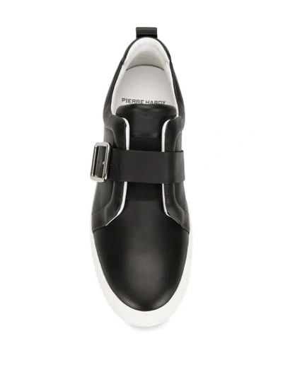 Shop Pierre Hardy Slider Buckle Slip-on Sneakers In Black