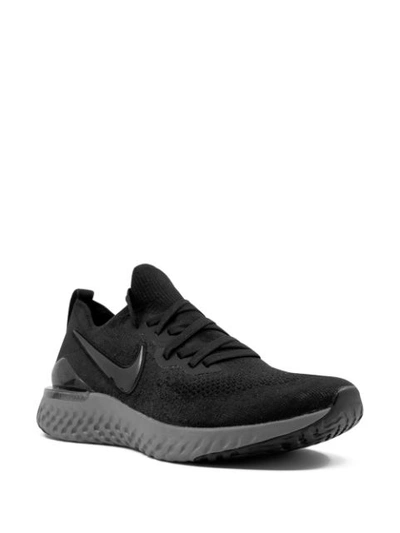 Shop Nike Epic React Flyknit 2 Sneakers In Black