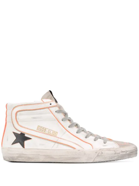 Golden Goose Sneakers In White And Orange | ModeSens